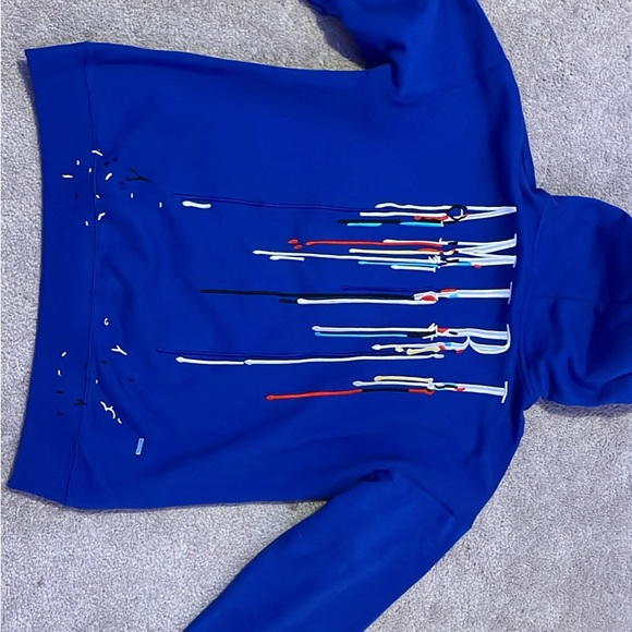 selling a Blue Amiri hoodie with tags size small used 2 times perfect condition - Picture 4 of 4